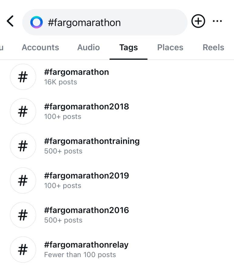 Instagram Hashtag search tool