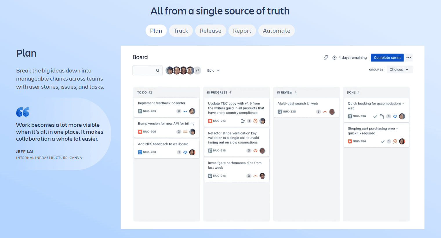 Jira software for tracking bugs and performance for companies