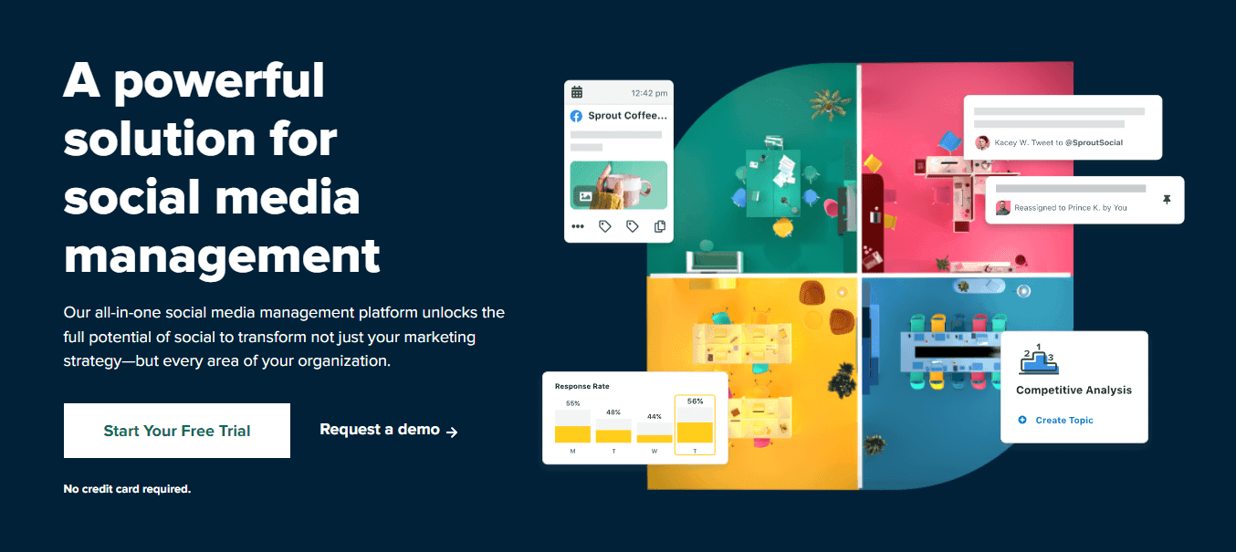 SproutSocial social media management tool