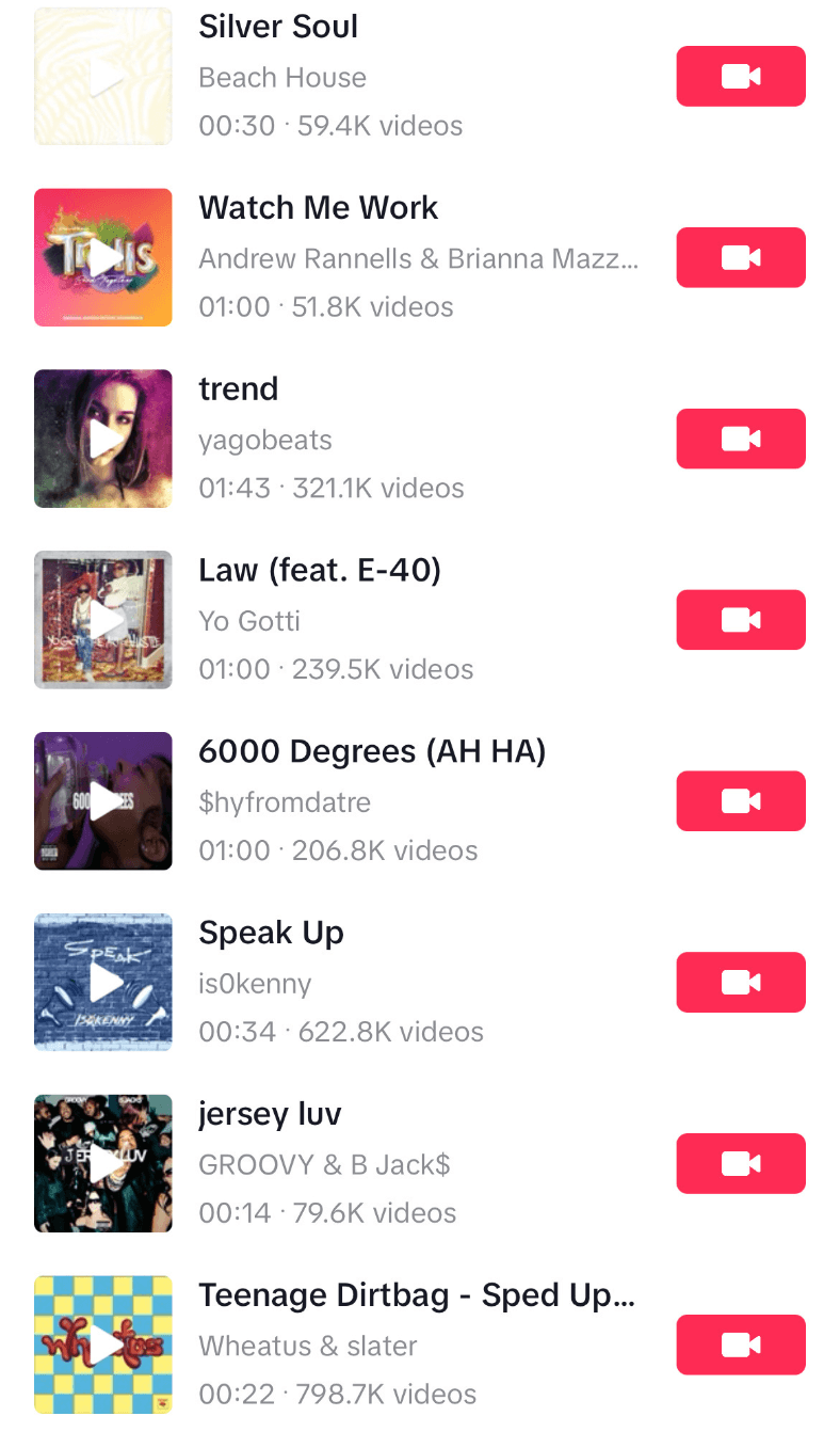 Trendy audios to get more views on TikTok