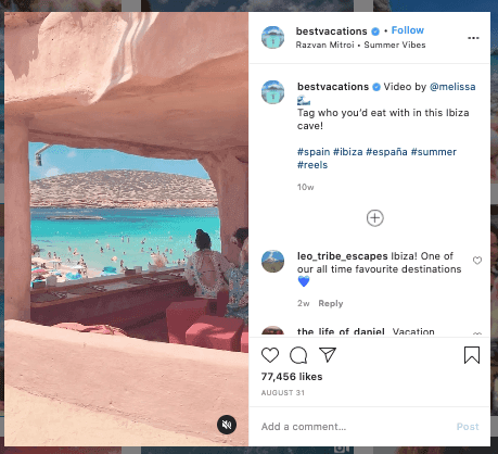 Instagram post from TravelAwesome