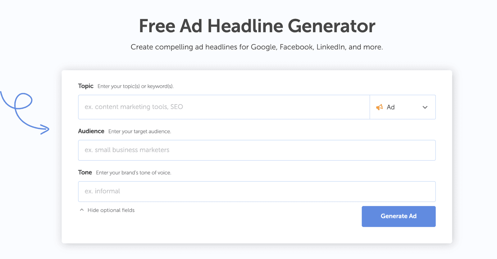 Coschedule headline generator homepage