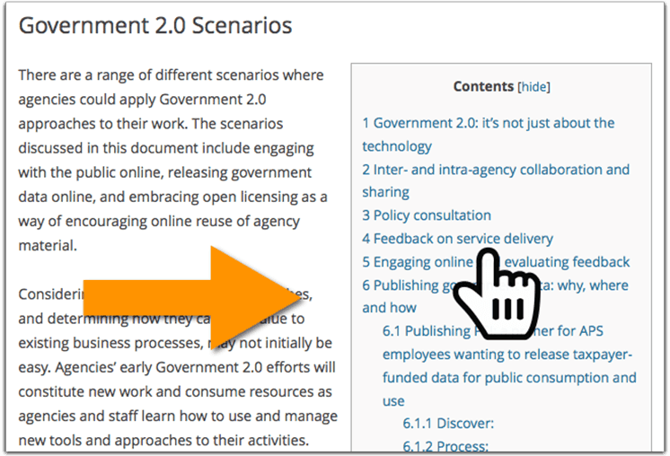 Government 2.0 Scenarios