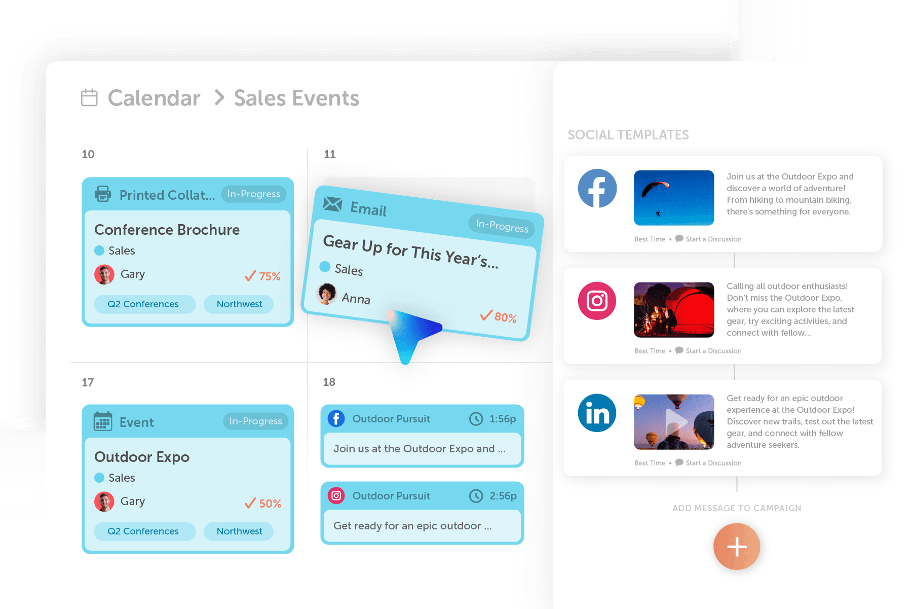 Event use case in Marketing Calendar