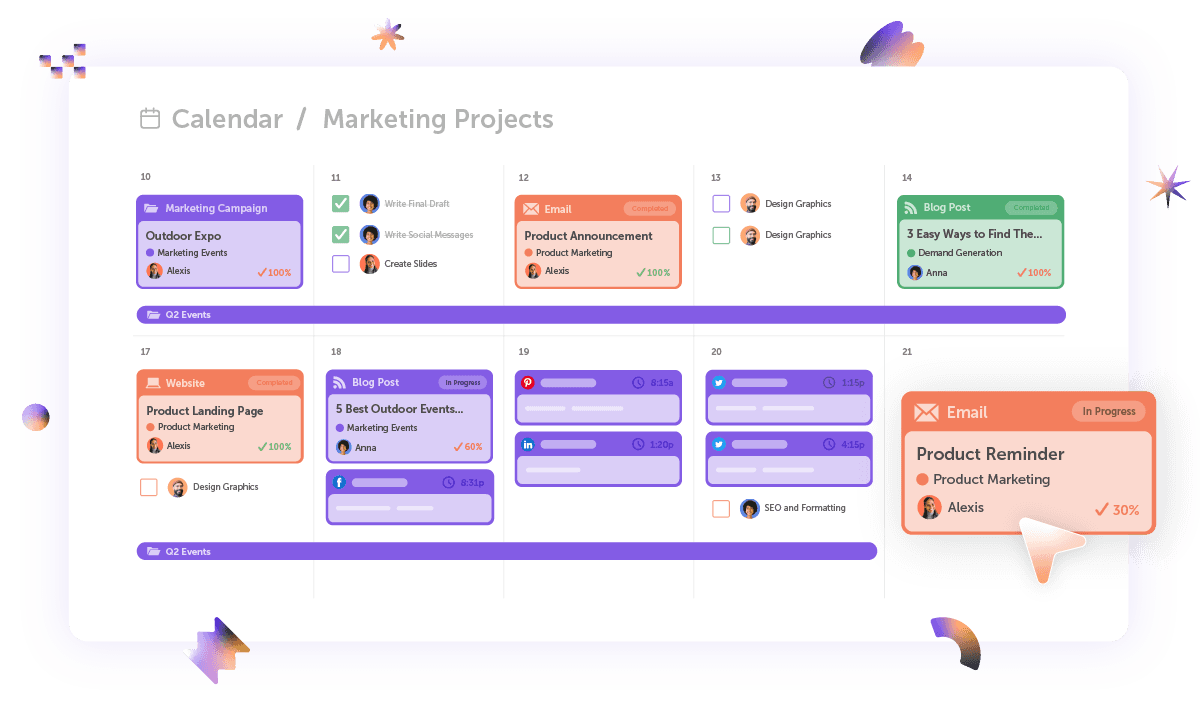 Content Marketing Calendar Software