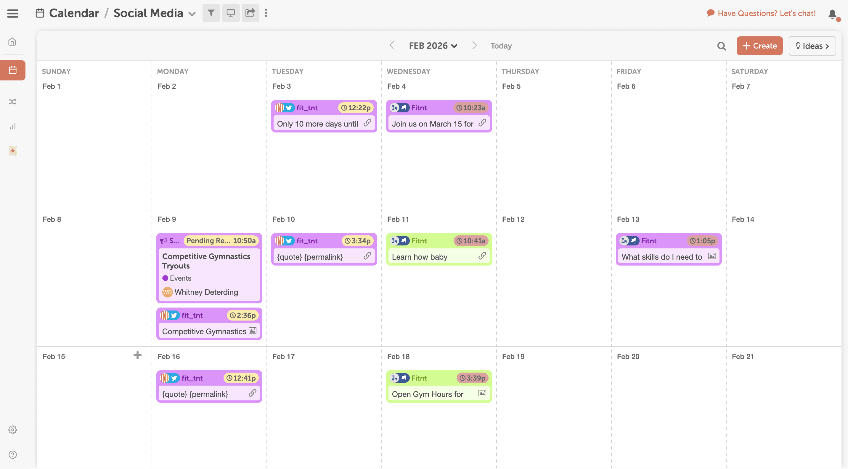 CoSchedule Social Calendar