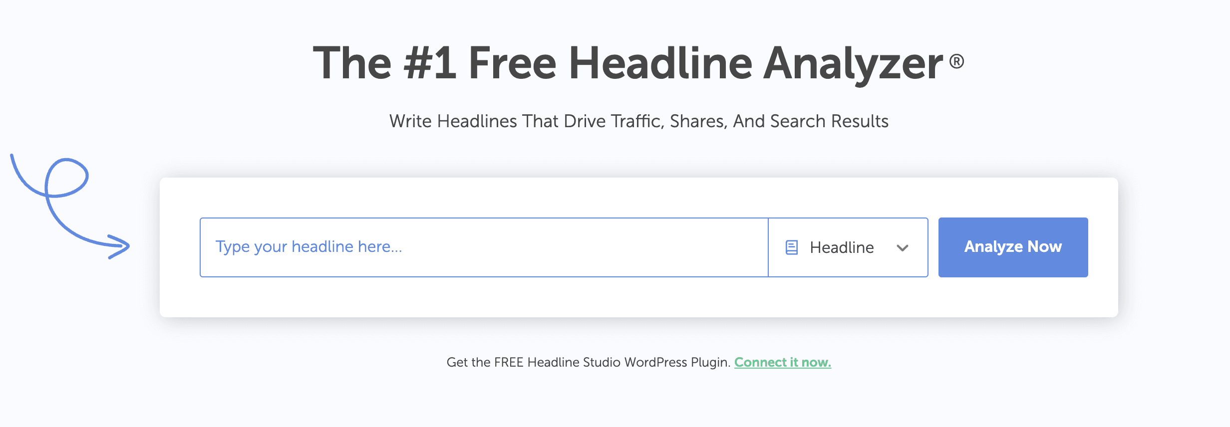 CoSchedule’s Headline Analyzer search bar