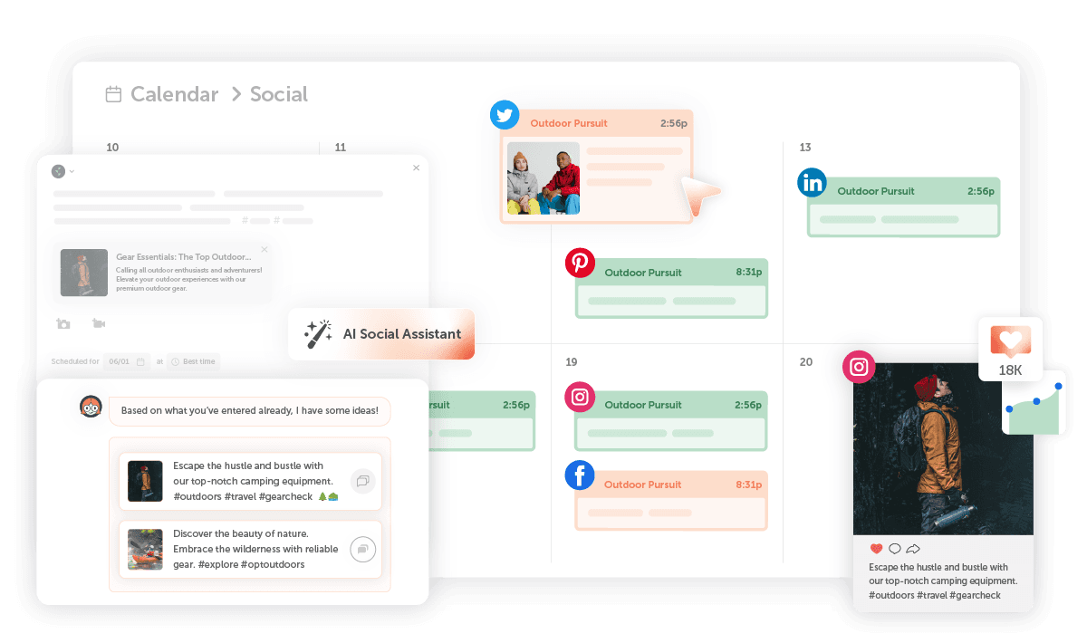 CoSchedule's Social Calendar for content creators