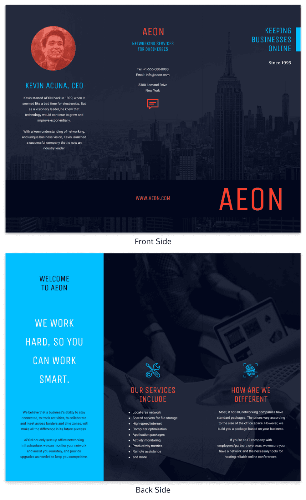 Aeon flyer example