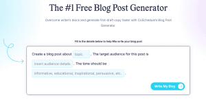 Free blog post generator