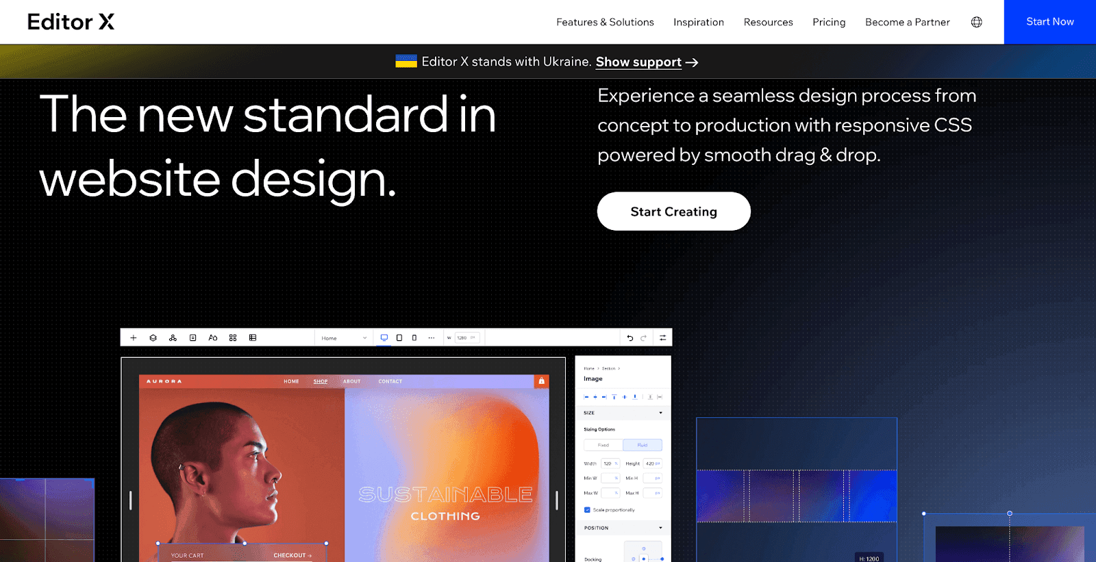 Editor X visual identity software